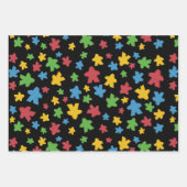 散乱カラフルボードゲーム会議 ラッピングペーパーシート (正面2)