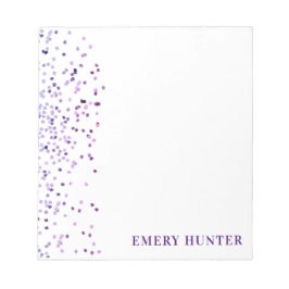 散乱グリッターブルーとパープル ノートパッド