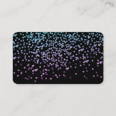 散乱グリッターブルーとパープル 名刺 (裏面)