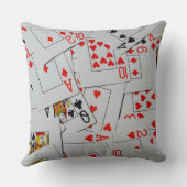 散乱トランプ模様 クッション (裏面)