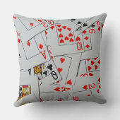 散乱トランプ模様 クッション (裏面)