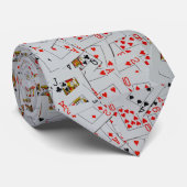 散乱トランプ模様 ネクタイ (ロール)