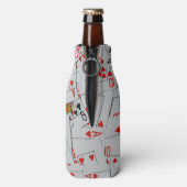 散乱トランプ模様 ボトルクーラー (ボトル裏面)