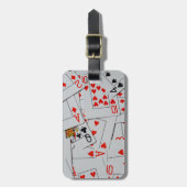 散乱トランプ模様 ラゲッジタグ (正面縦)
