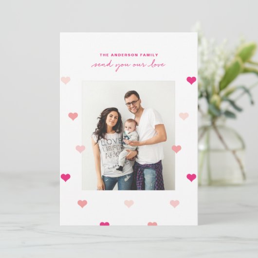 散乱ハートバレンタインの写真カード シーズンカード (スタンド正面)