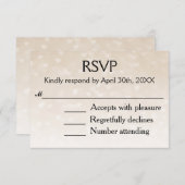 散乱ハートライトタグラデーションー結婚ペ 出欠カード (正面/裏面)