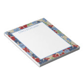 散乱フローラ深いヒューズメモ帳 ノートパッド (アングル)