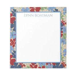 散乱フローラ深いヒューズメモ帳 ノートパッド