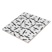 散乱ヴィンテージ飛行機カスタムのBGカラー タイル (側面)