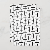 散乱ヴィンテージ飛行機カスタムアートBGカラー サンキューカード (正面/裏面)