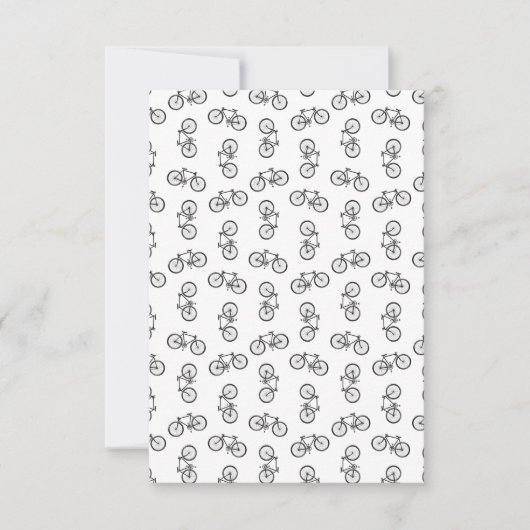 散乱自転車プリントパタカスタムーンBG色 サンキューカード (正面)
