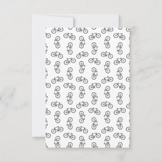 散乱自転車プリントパタカスタムーンBG色 サンキューカード (裏面)