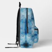 散乱花びら プリントバックパック (左)