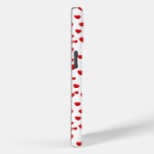 散乱赤いハートオン白 Case-Mate iPhoneケース (裏面 / 右)