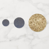 散乱金ゴールドネイビーブルースターズ紙吹雪 コンフェッティ (正面)