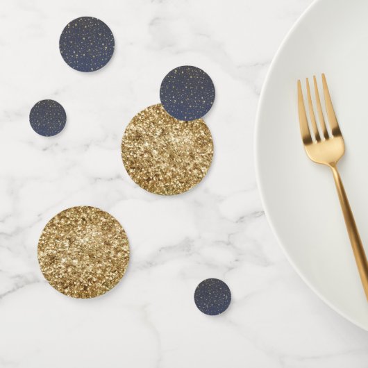 散乱金ゴールドネイビーブルースターズ紙吹雪 コンフェッティ (グループ)