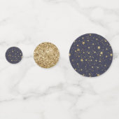 散乱金ゴールドネイビーブルースターズ紙吹雪 コンフェッティ (裏面)