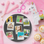 散乱Instagramフォトコラージュ ペーパープレート (パーティー)