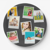 散乱Instagramフォトコラージュ ペーパープレート (正面)