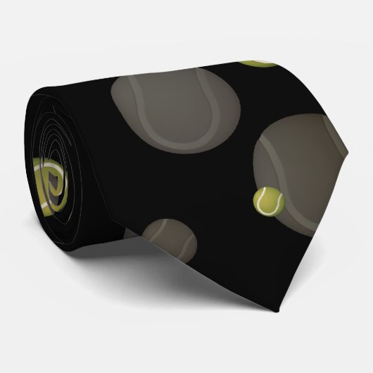 散在するテニスボール |スポーツギフト ネクタイ (ロール)