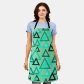 散在する三角形 エプロン (着用した状態)