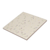 散在する山花模様(デイジー) タイル (側面)