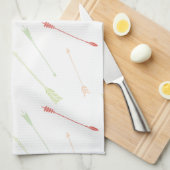 散在する矢印 キッチンタオル (四つ折り)