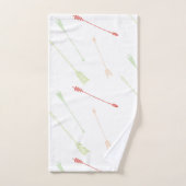 散在する矢印 バスタオルセット (ハンドタオル)