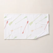 散在する矢印 バスタオルセット (ハンドタオル)