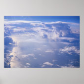 散在する雲の上に表示 ポスター (正面)