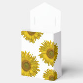 散在する黄色のひまわりパーティー フェイバーボックス (オープン)
