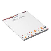 散在よくはしゃぐ文字の先生評価 ノートパッド (アングル)