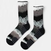 散在スティック – 白黒 ソックス (左)