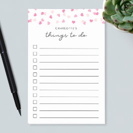 散在ピンクハート紙吹雪一覧 ポストイット