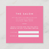 散在ピンクハート紙吹雪共有ザ・ラブ 紹介カード (裏面)