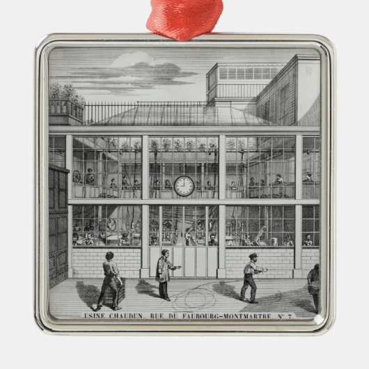 散弾銃のカートリッジのための工場、Usine Chaudun メタルオーナメント (正面)