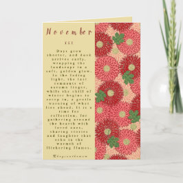 散文の花生まれで11月 カード
