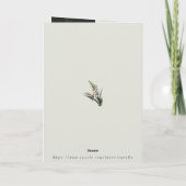 散文威厳がある生まれの月 カード (裏面)