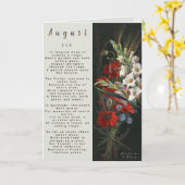 散文威厳がある生まれの月 カード (黄色い花)