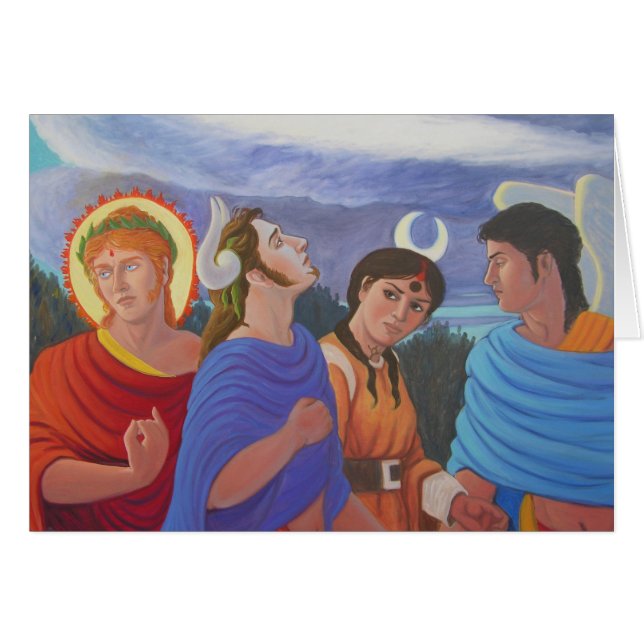 散歩している神 (正面横)