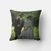 『散歩する人々』（クロード・モネ）、別名『歩行者』 クッション (裏面)