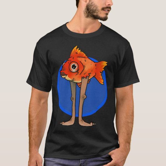 散歩する金魚 Tシャツ (正面)