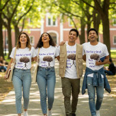 「散歩に出て、移動中の脳」 Tシャツ