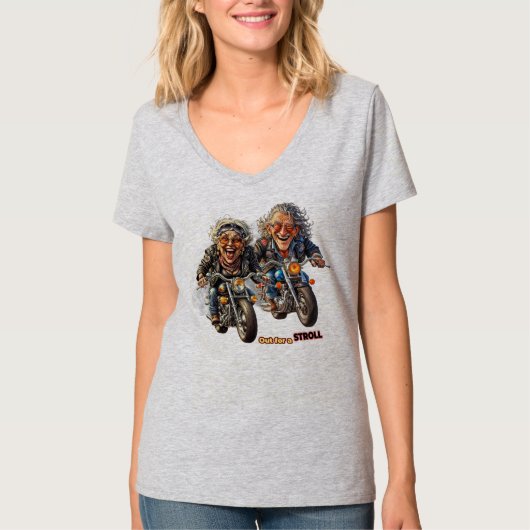 散歩に出掛ける Tシャツ (正面)