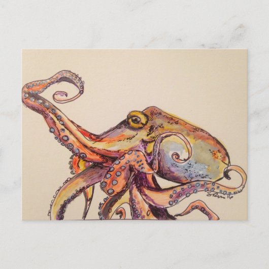 散歩に行く ポストカード (正面)