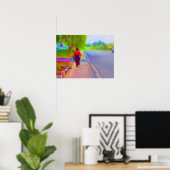 散歩に行絵画く ポスター (ホームオフィス)