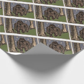 散歩のサスカッチ ラッピングペーパー (角)