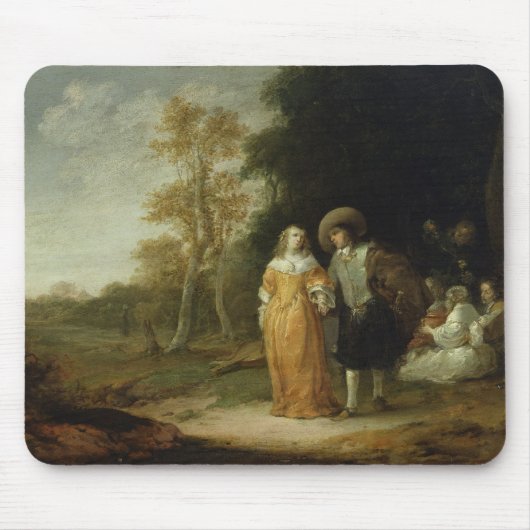 散歩の取得 マウスパッド (正面)