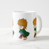 散歩の準備は？ ジャンボコーヒーマグカップ (正面右)