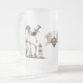 散歩の煙BG フロストグラスビールジョッキ (正面左)